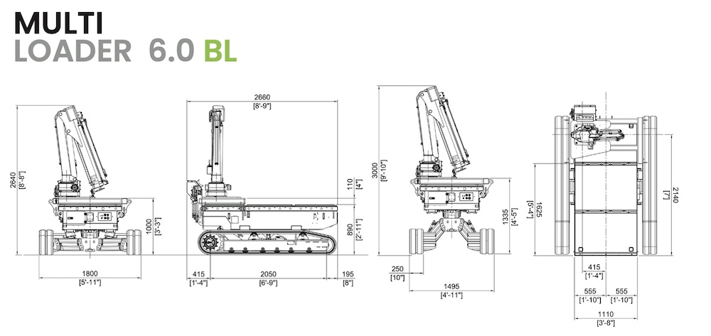 armourtrac multi loader levelling tracked carrier 6T