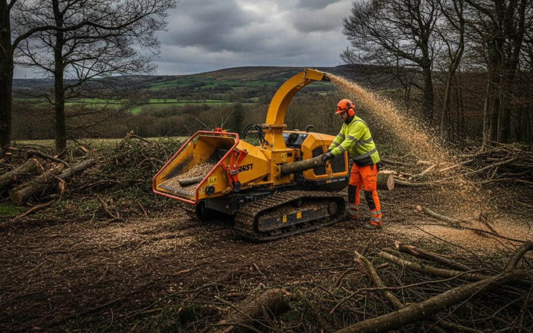 How to Organise Efficient Site Clearing with 8-Inch Wood Chipper Hire