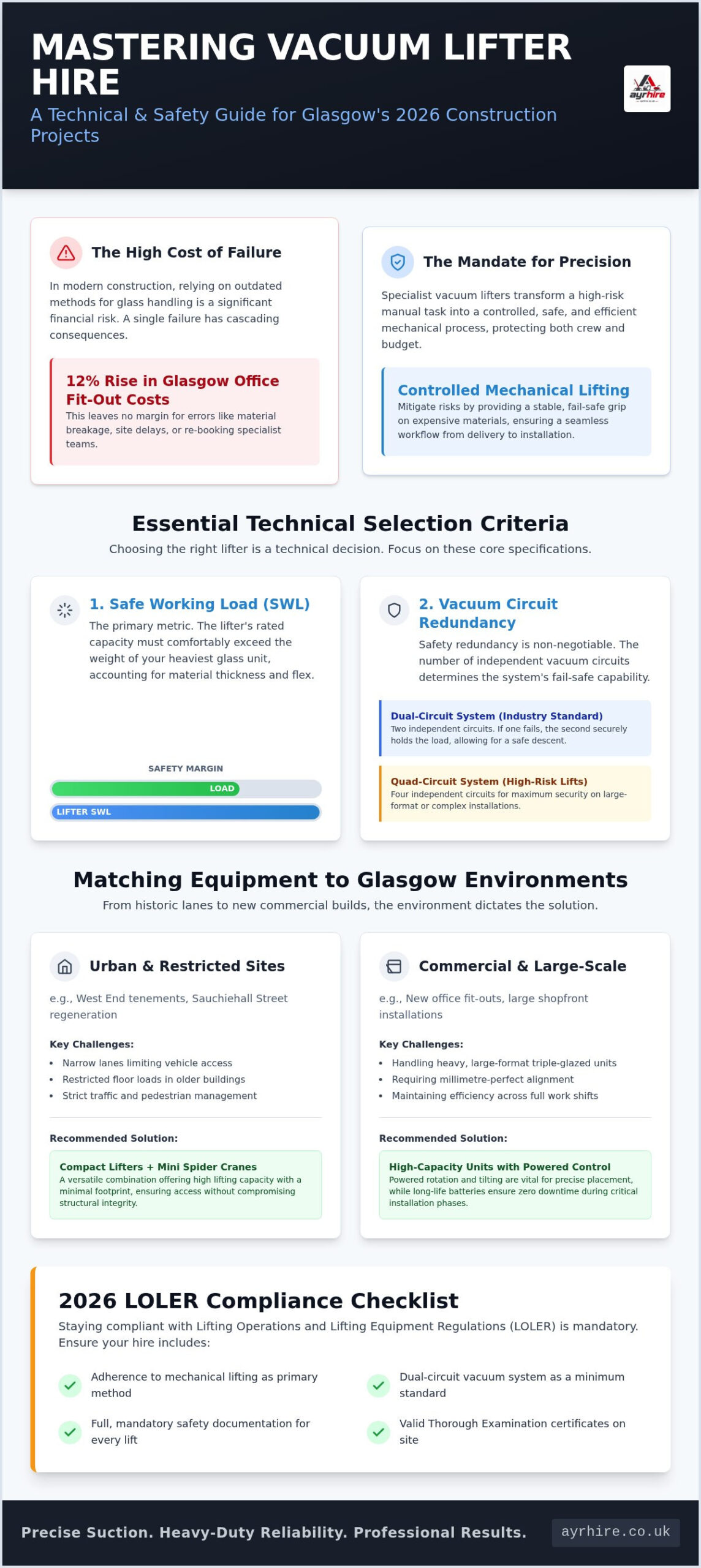 Vacuum Lifter Hire Glasgow: Professional Buying Guide 2026