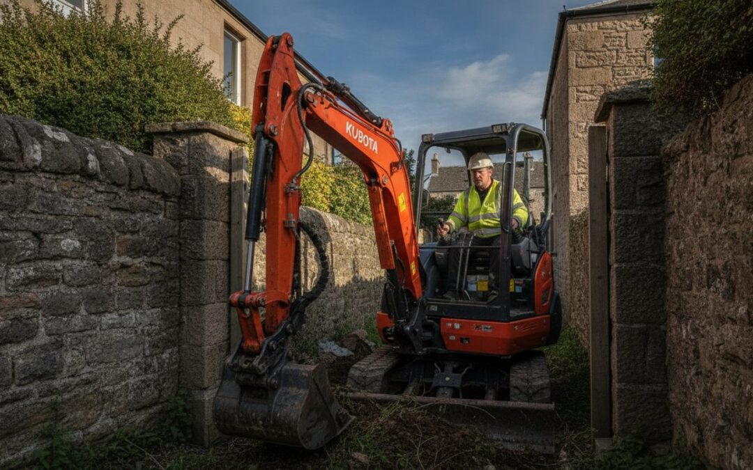 Kubota Mini Excavator Hire Dumfries: Reliable Plant for Narrow Access