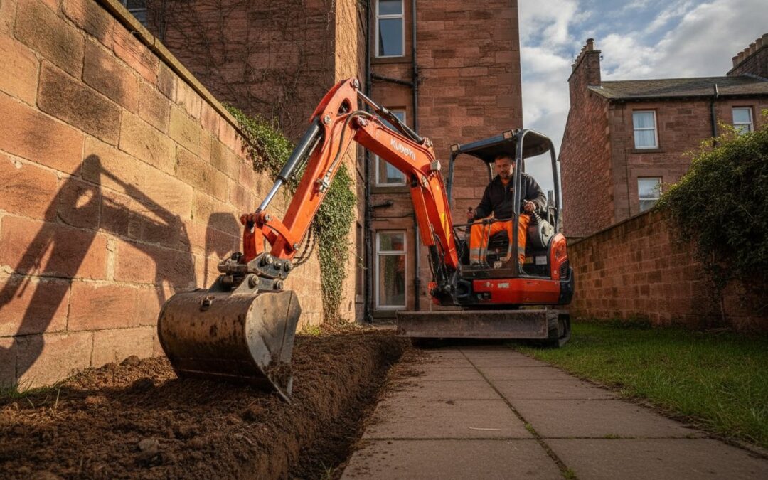 Mini Digger Hire for Glasgow Gardens: 2026 Guide