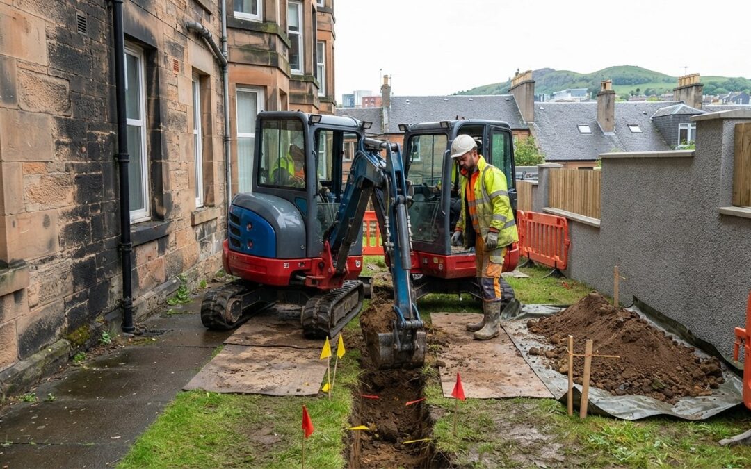 Mini Excavator for Foundation Digging in Glasgow: Professional Site Solutions