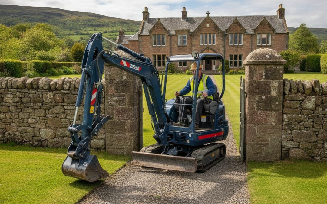 Narrow Access Excavator Hire in South Ayrshire: The Professional Guide 2026