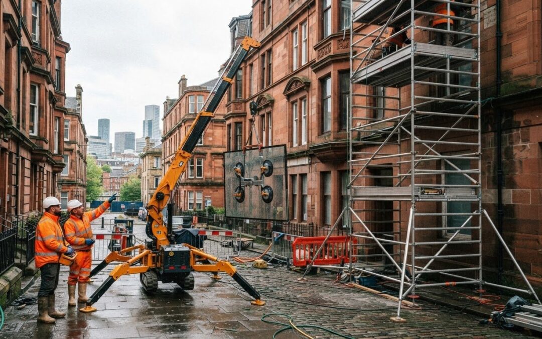 Spider Crane vs Scaffolding for Repairs in Glasgow: Which Fits the Job?