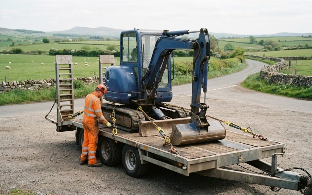 Mini Excavator Transport: Choosing a Trailer and Securing It