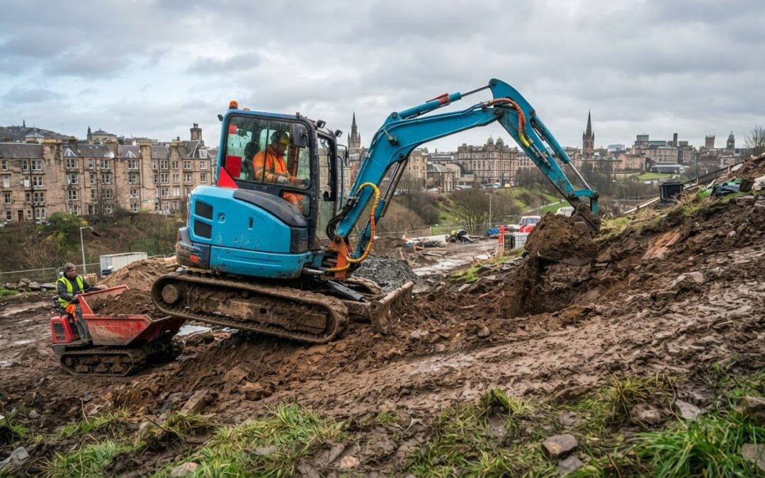 Plant hire for difficult terrain in Glasgow