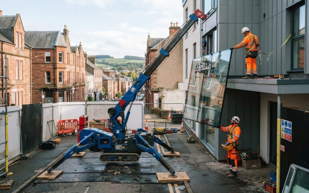 Spider Crane Hire for Dumfries Rooftop Work